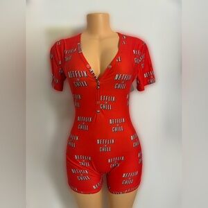Netflix and chill pajama onesie
